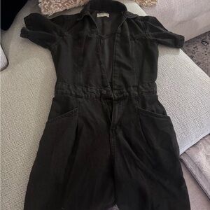Free People Charcoal Jumpsuit